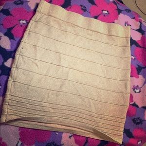 Mini gold shimmering skirt